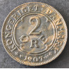 2 Øre. Fred. VIII. 1907 i en middelgod kvalitet for type og årstal.