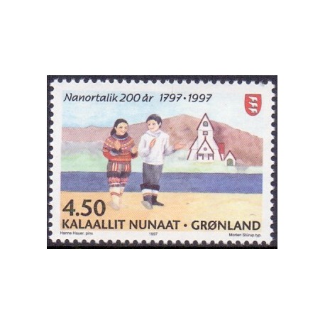 1997. 4,75 Kr. Europamærke / CEPT. AFA nr. 313 postfrisk stemplet