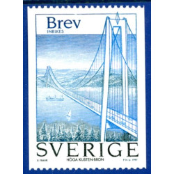 Sverige 1997. Høje Kystbroen. AFA nr. 1938 postfrisk stemplet  hæfte FDC
