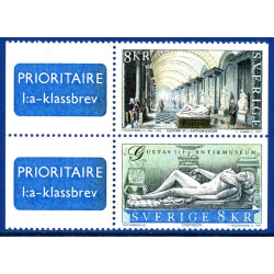 Sverige 1997. Gustav III antikmuseum. AFA nr. 1945-6 postfrisk stemplet  hæfte FDC