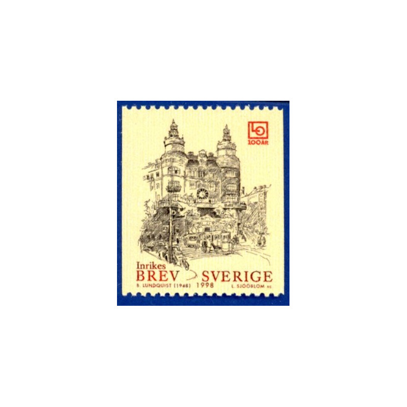 Sverige 1998. Vestfalske fred og LO 100 år. AFA nr. 1972-73 postfrisk stemplet  hæfte FDC parstykkke
