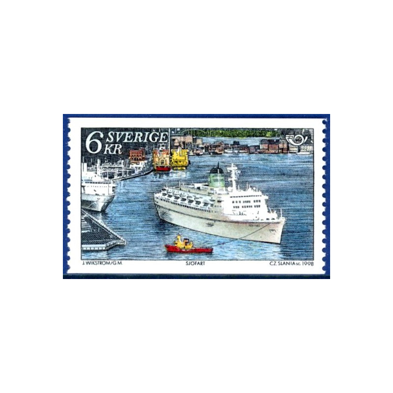 Sverige 1998. Norden og Kong Carl. AFA nr. 1990-91 postfrisk stemplet  hæfte FDC parstykkke