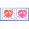 Sverige 1998. Alle Hjerternes dag. AFA nr. 1962-63 postfrisk stemplet  hæfte FDC parstykkke