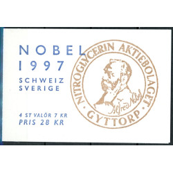 Sverige 1997. Nobel-prisen 1997. AFA nr. 1953-54 postfrisk stemplet  hæfte FDC