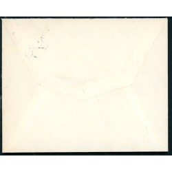 Brev annulleret Skive B. d. 6.3.52 og sidestemplet med posthornstempel VEJBYVAD (Brodal) til Brovst.