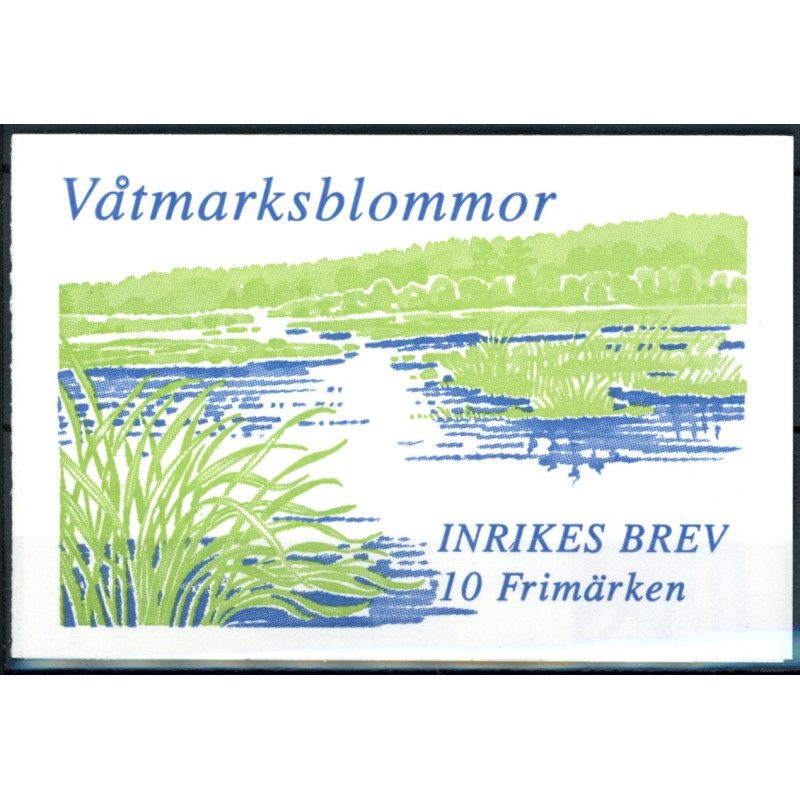 Sverige 1998. Blomster. AFA nr. 1988-89 (o) hæfte postfrisk stemplet  hæfte FDC parstykkke