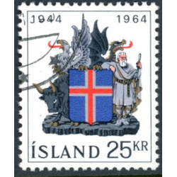 Island. 1964. Republikken. AFA nr. 381 (o) med variant (Facit 417v)