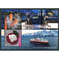 Norge. 2016. Norden. Madkultur, miniark. AFA nr 1898 **                     stemplet postfrisk FDC (o)