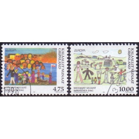 1998. 4,75-10,00 Kr. Europamærker / CEPT. AFA nr. 327-8 postfrisk stemplet