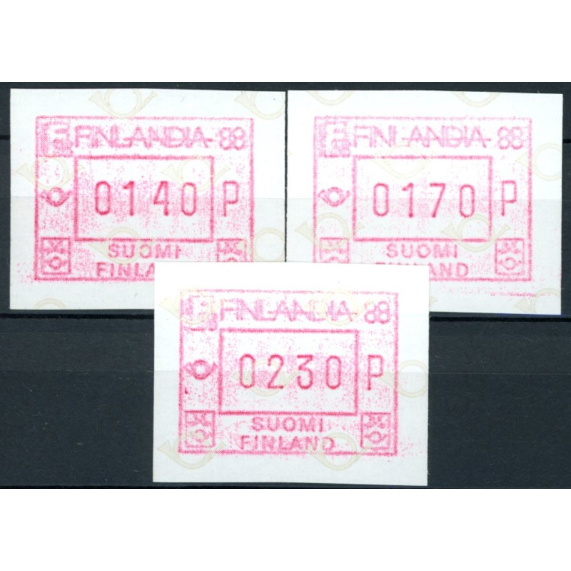 Finland. 1988. Finlandia 3 stk ** (o)