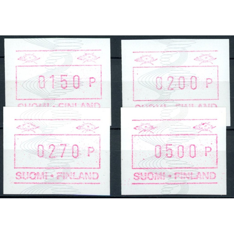 Finland. 1990-94. Nya Emblem 4 stk ** (o)