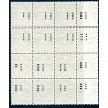 1981. Bølgelinie. AFA nr 714 16-blokmed perfin "H" **