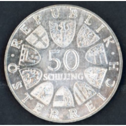 Østrig-Austria. 1973. 50 Schilling, Körner, Sølv (0,900) 20g