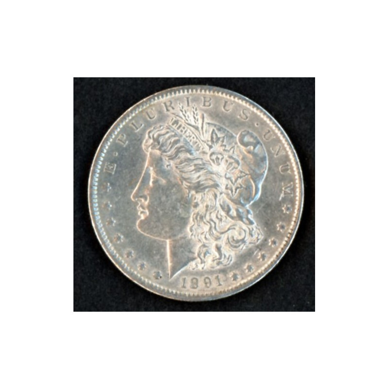USA. 1891 Morgan Silver dollar "S" mintmark