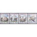 1999. 1,00-5,75 Kr. Sneugler. AFA nr. 336-39 postfrisk stemplet