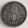 Ungarn-Hungary. 1916. 1 Korona, Franz Joseph, sølv (0.835) 5g