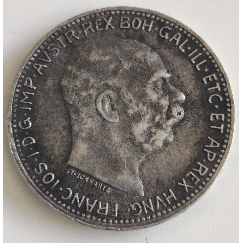 Ungarn-Hungary. 1916. 1 Korona, Franz Joseph, sølv (0.835) 5g