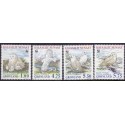 1999. 1,00-5,75 Kr. Sneugler, fra frimærkehæfte. AFA nr. 336a-39a postfrisk stemplet