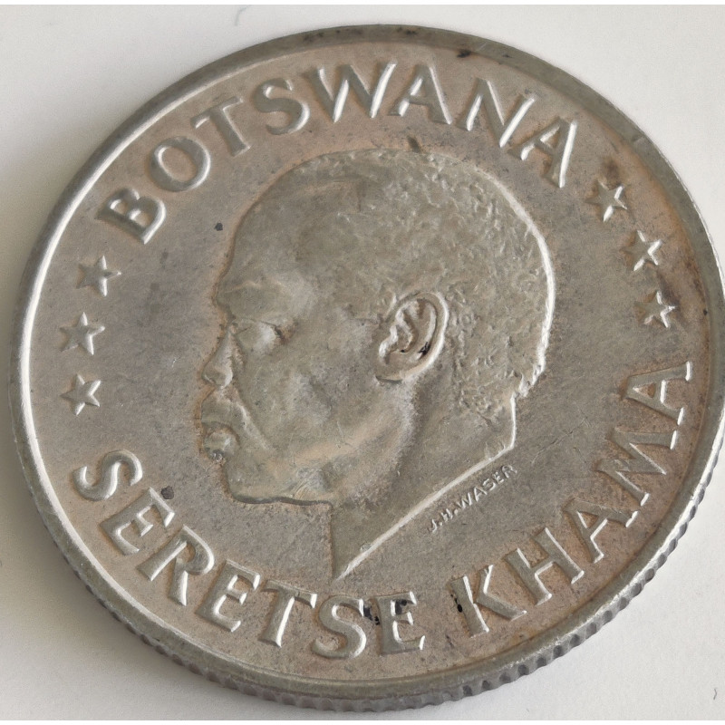 BOTSWANA. 1966, 50 Cents Independence, sølv (.800) 10 g