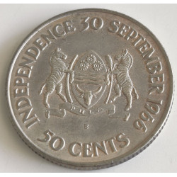 BOTSWANA. 1966, 50 Cents Independence, sølv (.800) 10 g