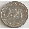 BOTSWANA. 1966, 50 Cents Independence, sølv (.800) 10 g