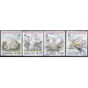 1999. 1,00-5,75 Kr. Sneugler, fra frimærkehæfte. AFA nr. 336a-39a postfrisk stemplet