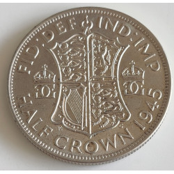 England. 1945. Half Crown. George IV, sølv. (,500) 14,14g