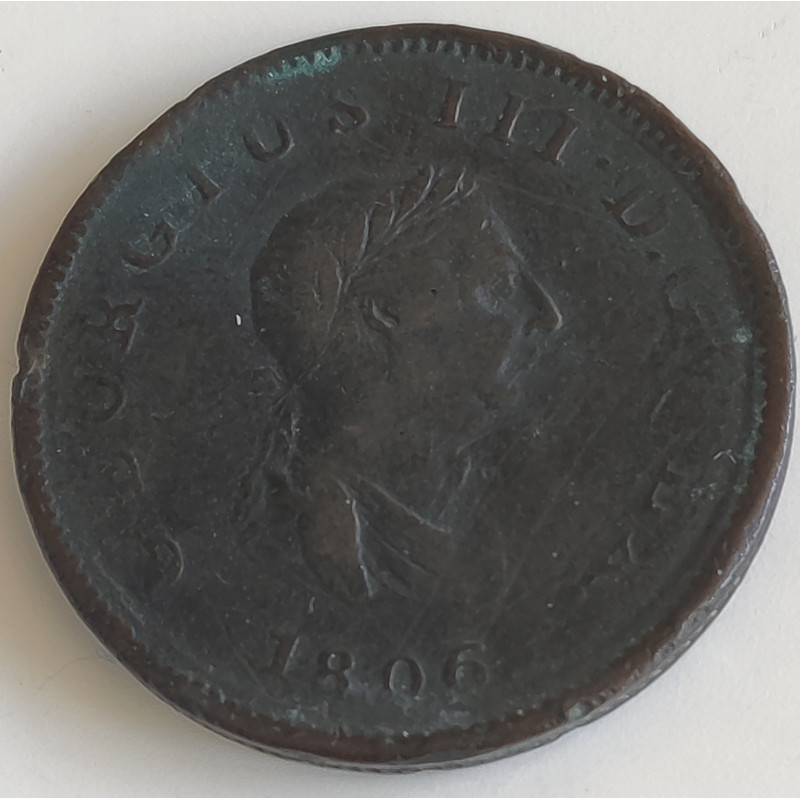 England. 1806. One Penny. George III