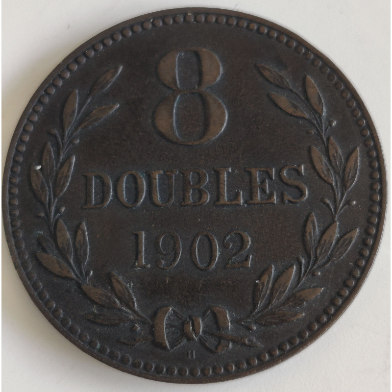Guernsey. 1902, 8 Doubles