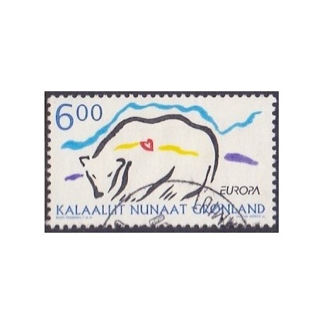 1999. 6,00 Kr. Europamærke / CEPT. AFA nr. 341 postfrisk stemplet