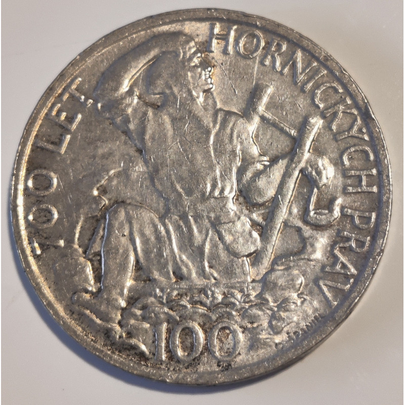 Tjekkoslovakiet. 1949. 100 Korun, Sølv (.500) 14g