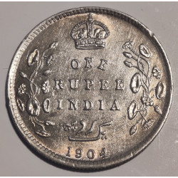 India. 1905. One Rupee, Edward Sølv (.917) 11,66g