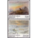 1999. 7,00-20,00 Kr. Grønlandske  kunstnere. AFA nr. 342-3 postfrisk stemplet
