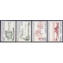 1999. 4,50-8,00 Kr. Arktiske vikinger I. AFA nr. 344-47 postfrisk stemplet