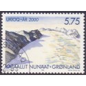 1999. 5,75 Kr. Grønland år 2000. AFA nr. 349 postfrisk stemplet