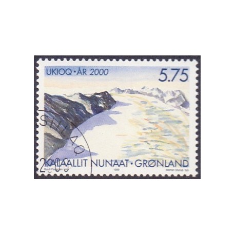 1999. 5,75 Kr. Grønland år 2000. AFA nr. 349 postfrisk stemplet
