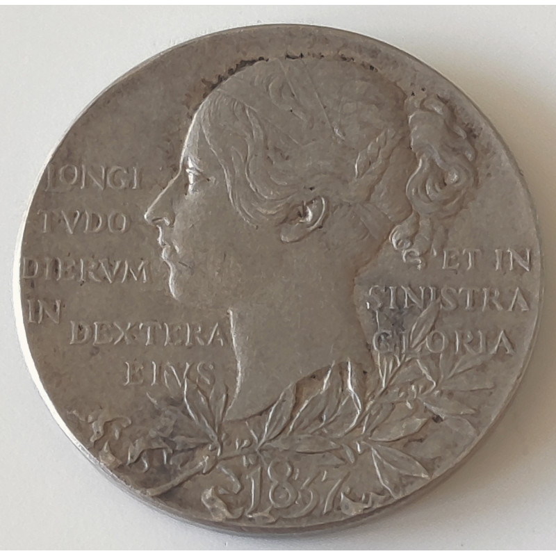 England. 1837. Victoria Diamond Anniversary (1837-1897) Silver medal