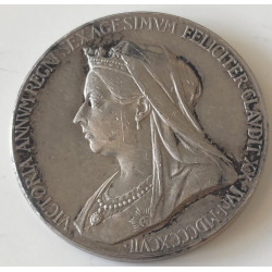 England. 1837. Victoria Diamond Anniversary (1837-1897) Silver medal