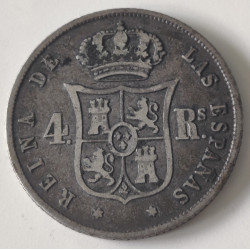 Spanien - Spain. 1858. Isabel II 4 Reales