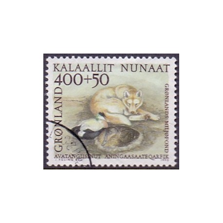 1990. 4,00 Kr. Grønlands miljøfond. AFA nr. 208 postfrisk stemplet