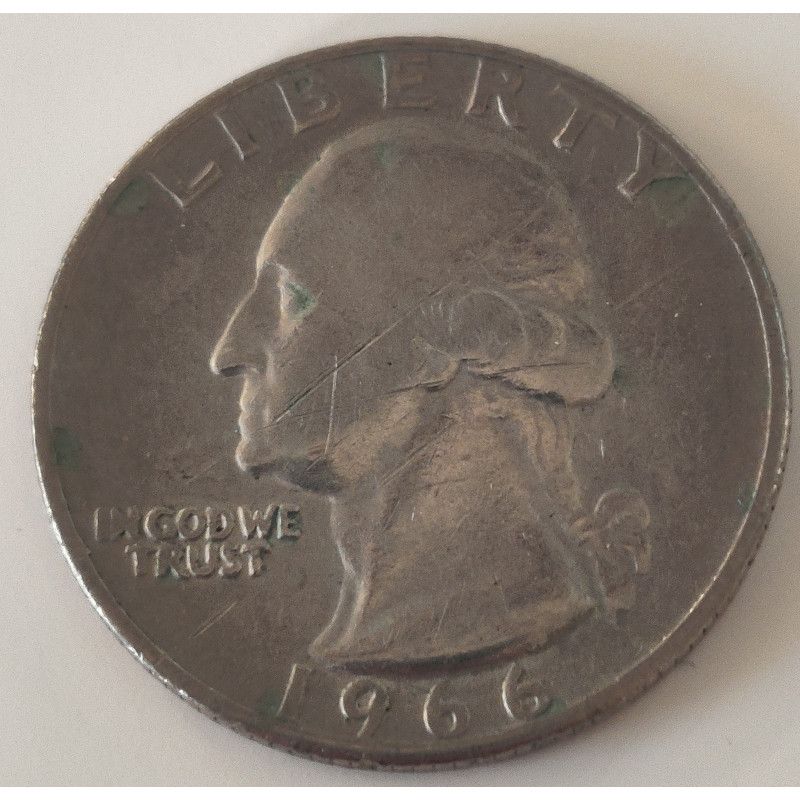 USA. 1966 Washington Quarters (no mint mark)