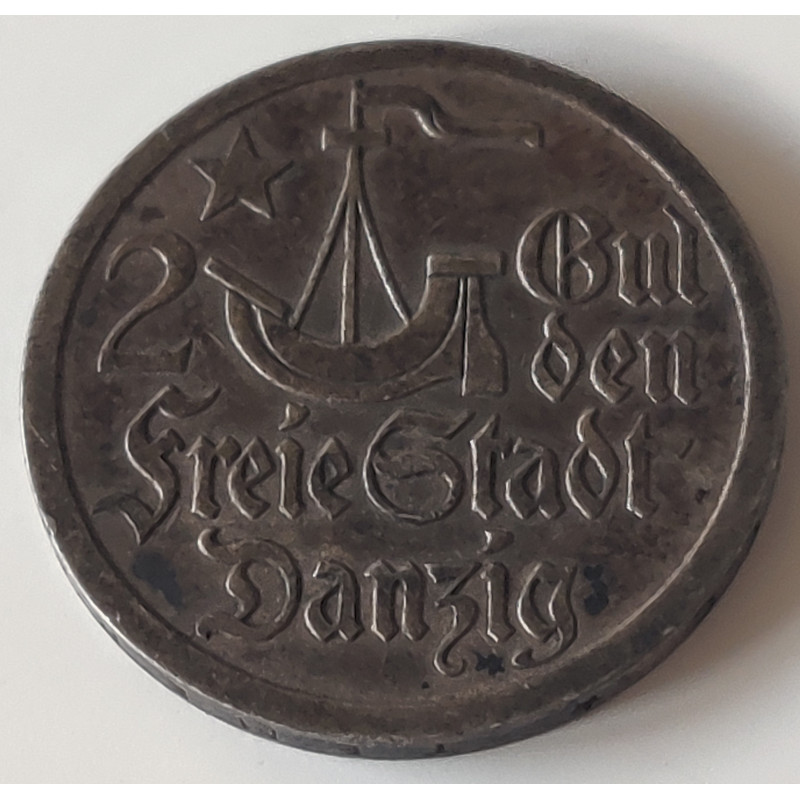 Danzig (Freie stadt) 2 Gylden 1923