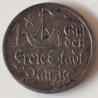 Danzig (Freie stadt) 1 Gylden 1923, sølv