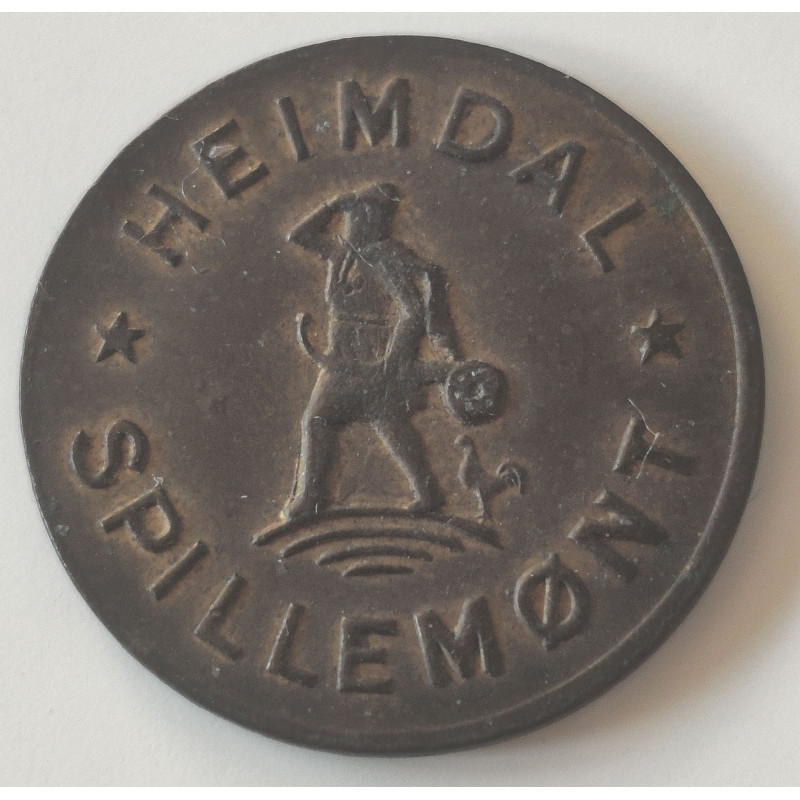 Danmark. Token, Heimdal Spillemønt, messing