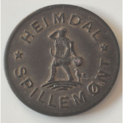 Danmark. Token, Heimdal Spillemønt, messing