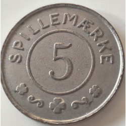 Danmark. Token, Luna Park, R. Andersen 5 (øre)