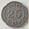 Danmark. Token, Birch Tivoli 25 (øre)