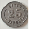 Danmark. Token, Birch Tivoli 25 (øre)