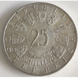 Østrig-Austria. 1957. Mariazell, 25 Schilling. Sølv (.800) 13g