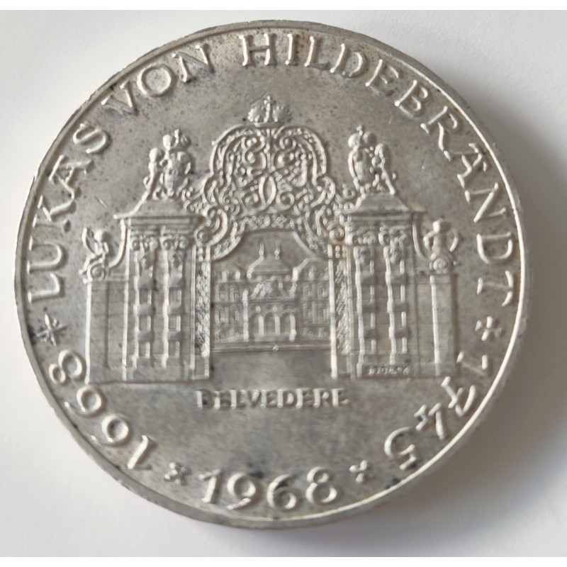 Østrig-Austria. 1968. Lukas von Hildebrandt, 25 Schilling. Sølv (.800) 13g